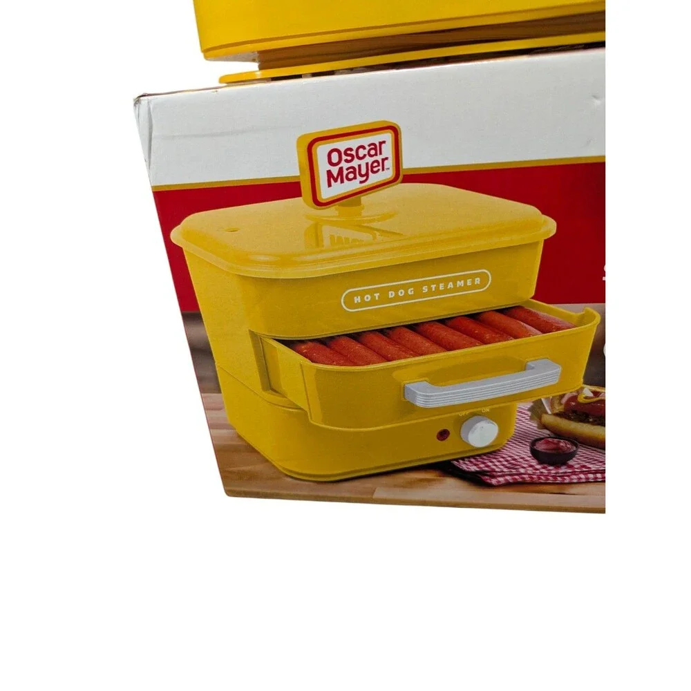 Nostalgia Oscar Mayer Diner-Style Hot Dog Steamer& Bun Warmer, 8 Hot Dogs